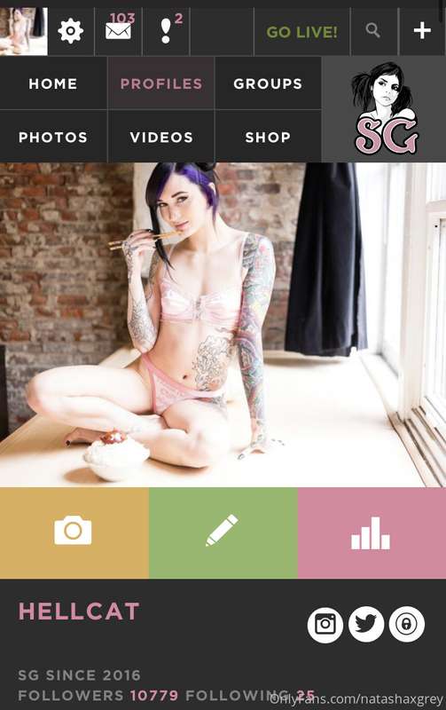 I have 3 Suicide Girls photoshoots next week + I’ll be posti..