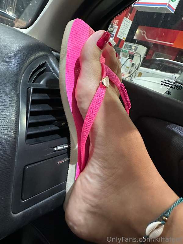 Could you drive your car with my feet on it? 