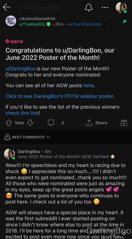 Guys, I’ve hit a milestone!! I won ***Poster of the Month***.. 1