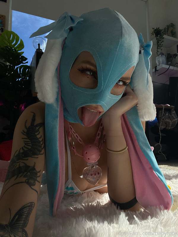 Ski mask bunny set pt. 2 🐰🦋💦 13