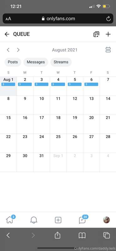 i have the 1st week of august scheduled so far :) doing more..