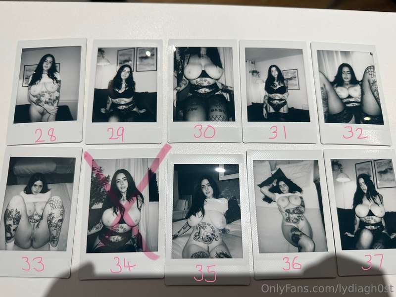 hi all here’s an updated look at what polaroids are left!! h.. 4