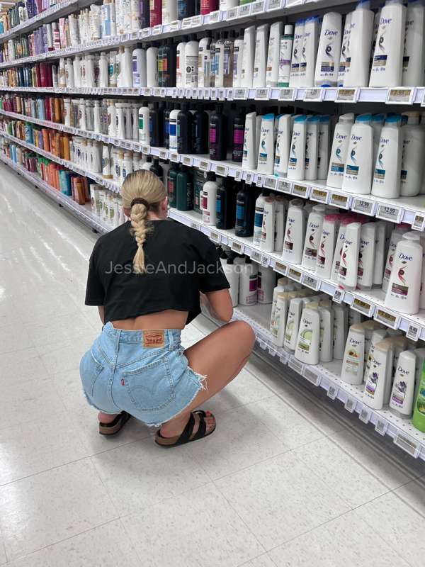 **Grocery shopping while I’m filled with a fresh creampie** .. 5