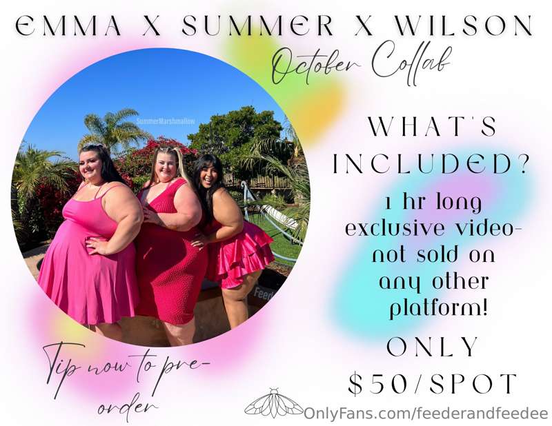 EMMA X SUMMER X WILSON  
*back at it again with a hot, end-o.. 2