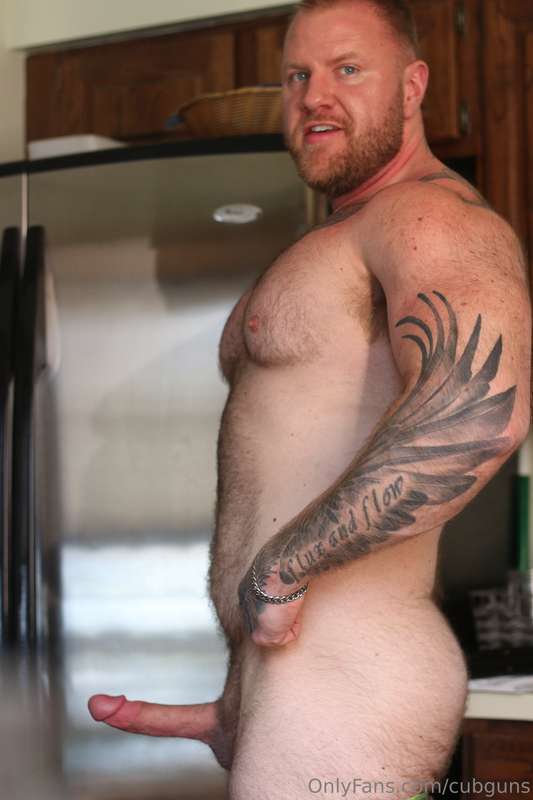 Horny in the kitchen after my workout 