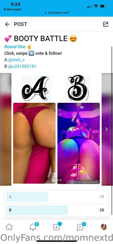 Go Vote for Lola Lucky (option B) 💋🍑
https://onlyfans.com/70..