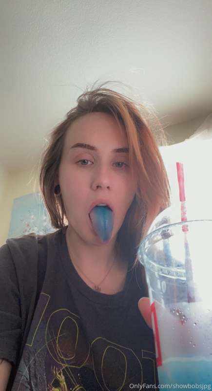 went to see The Suicide Squad and got 3!! blue slushees!! Ve.. 2