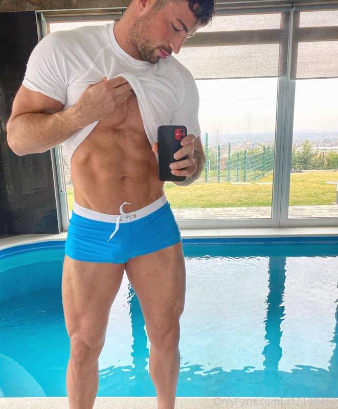 Swimming boy
