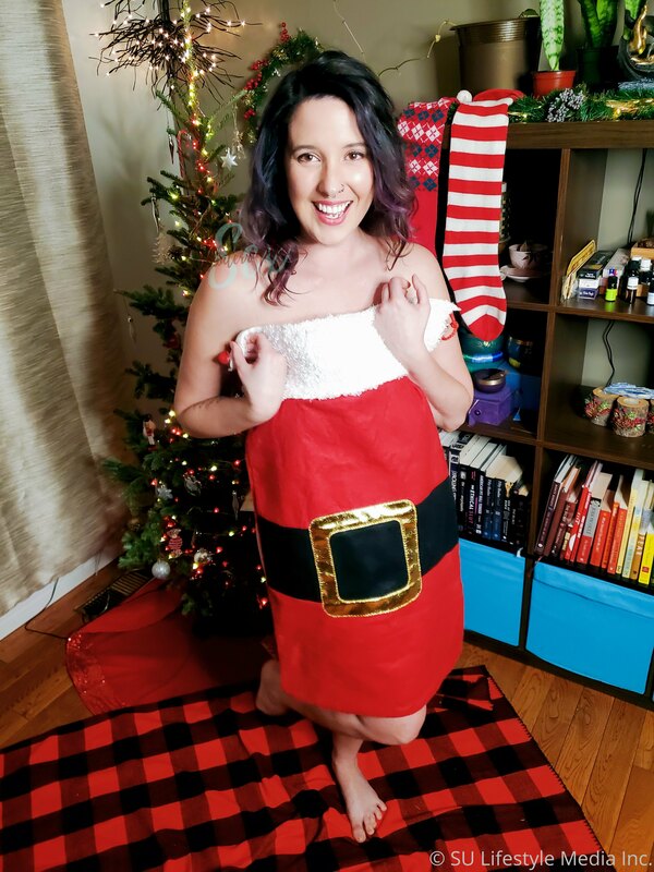I tried to fit inside Santa's bag...it didn't work??? 4