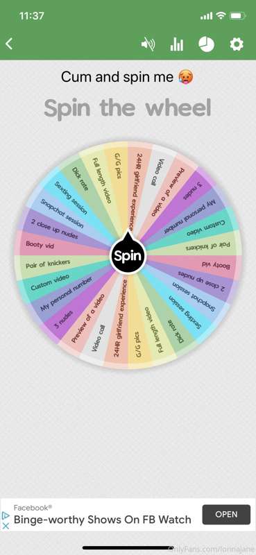 Don’t forget about my guaranteed wheel spin! Just tip me 10$..