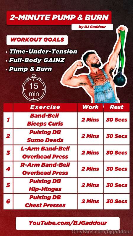 WORKOUT OF THE WEEK (WOW): 2-Minute Pump & Burn SetsWorkout ..