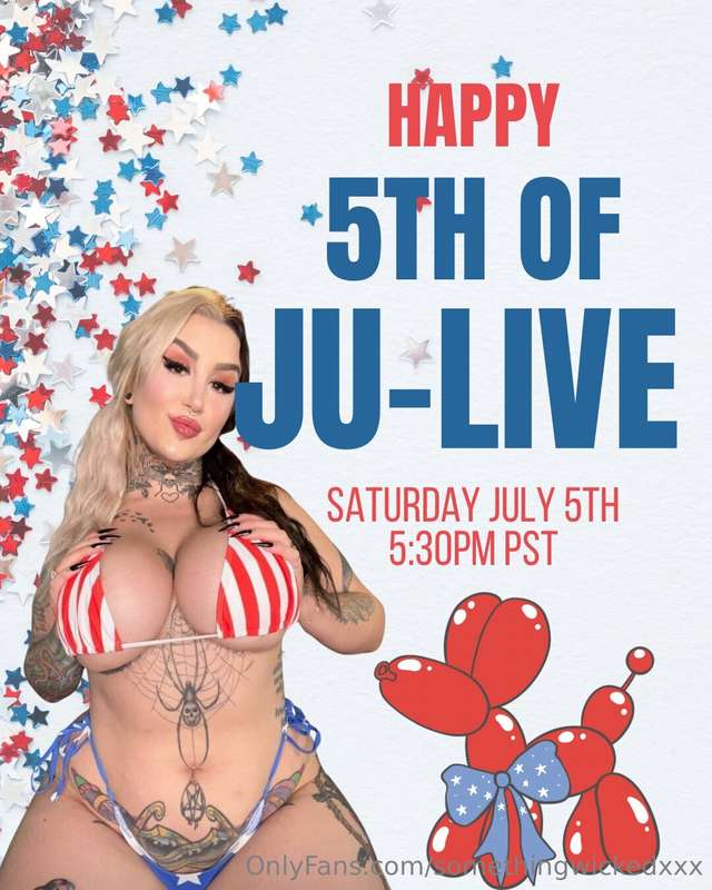 🧨 5th of July Live Feed & Cum Show 🧨 If you missed it, it’s ..