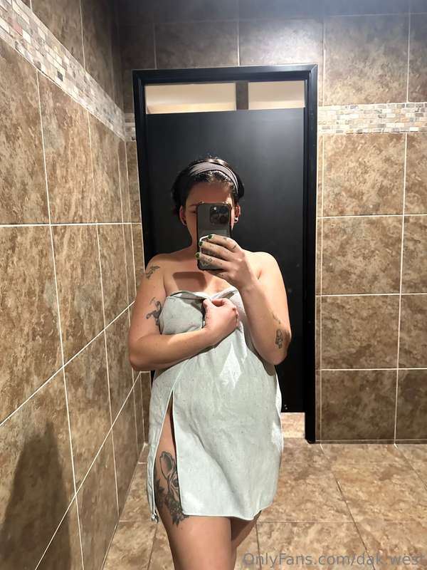 After my sweaty workout. I needed a cold shower 