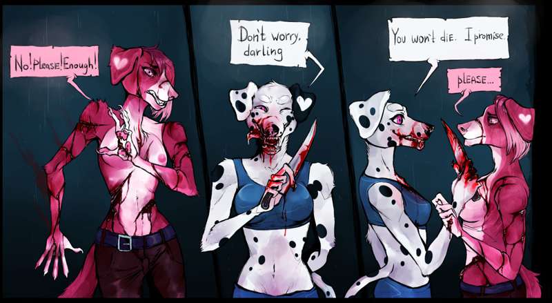 No please stop!! Art by https://www.furaffinity.net/user/kol..