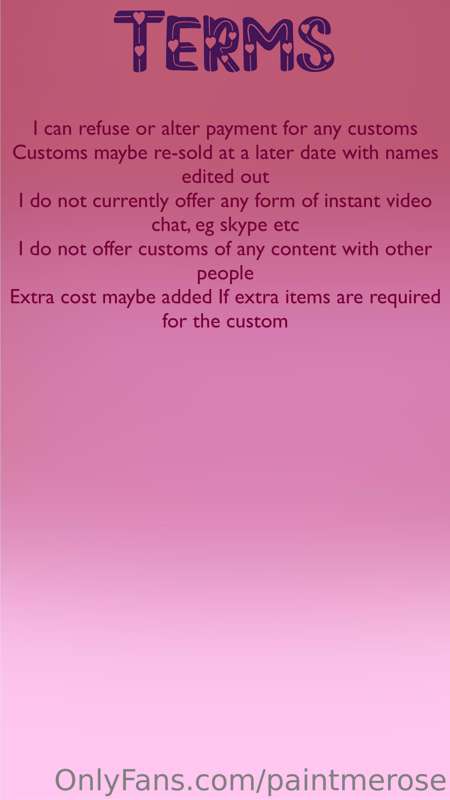 I finally have a menu ❤️❤️ 
i absolutely love doing customs .. 3