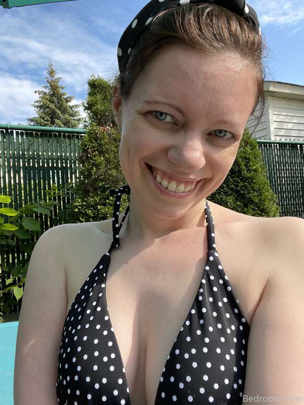 First time watching the kids in the pool this year! What do ..