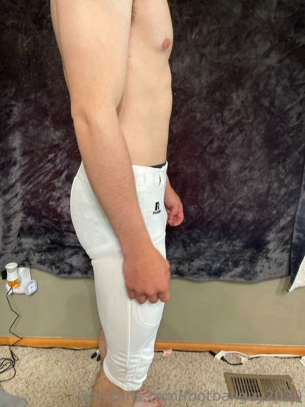 Me in football pants set 1 7
