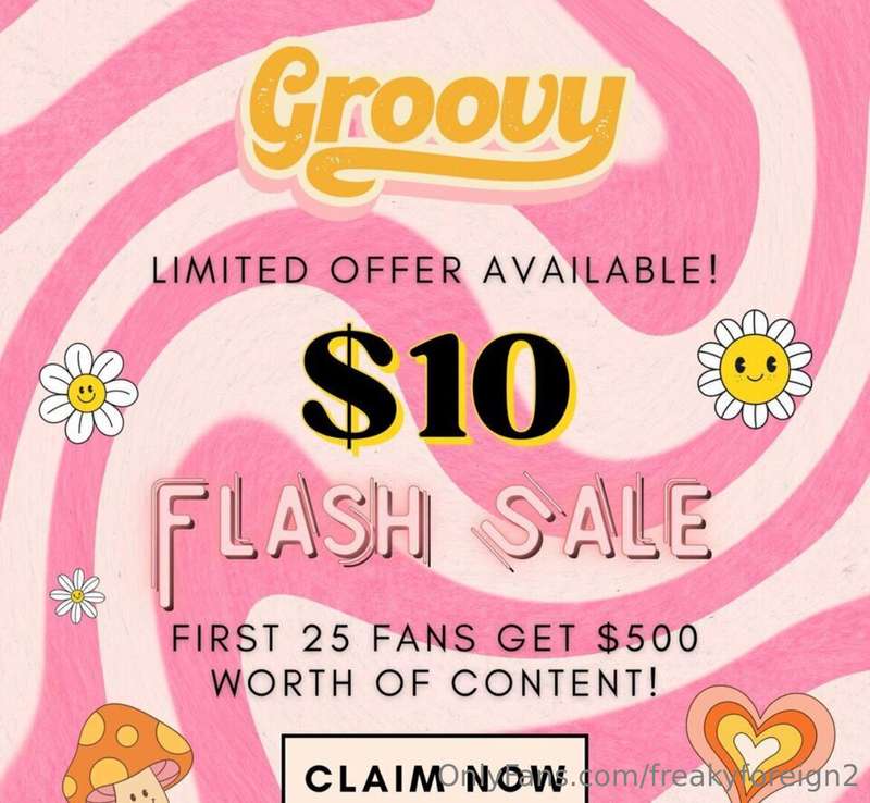 💖 𝙂𝙍𝙊𝙊𝙑𝙔 𝙏𝙐𝙀𝙎𝘿𝘼𝙔 𝙁𝙇𝘼𝙎𝙃 𝙎𝘼𝙇𝙀 🧡 👇 FIRST 25 SUBS TO TIP $10 GET..