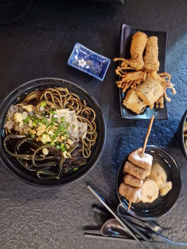 Went to eat soba! Was actually really weird. They made like .. 1