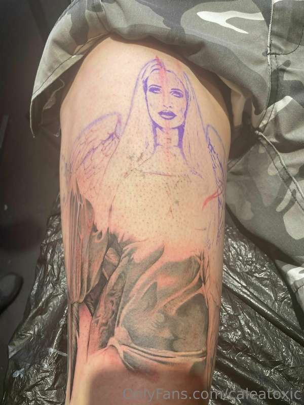 Me as tattoo. This is real devotion from a particularly sub... 4