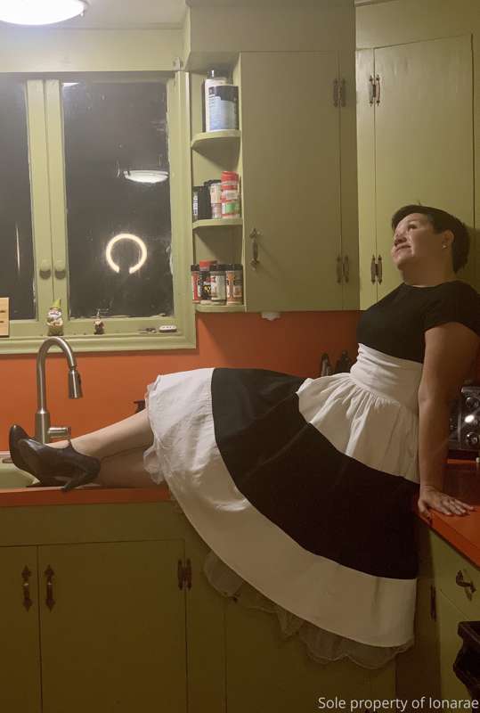 I can be a good little housewife..... until it gets too hot .. 2