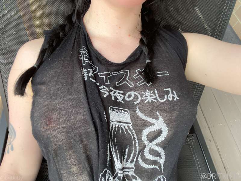 i got really excited showing off my nipples :3 swipe for mor.. 2