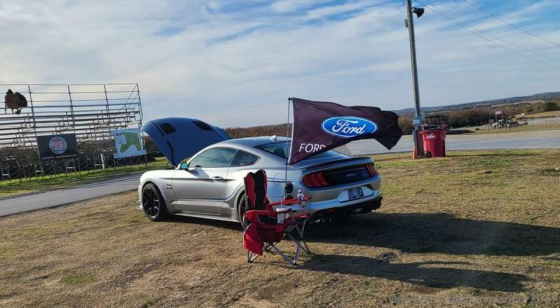 When you are one of the last to leave the car show, you some..