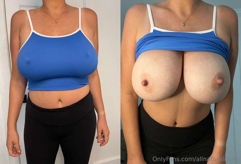 I think my boobs are about to hit perfection status 💙   Also.. 2