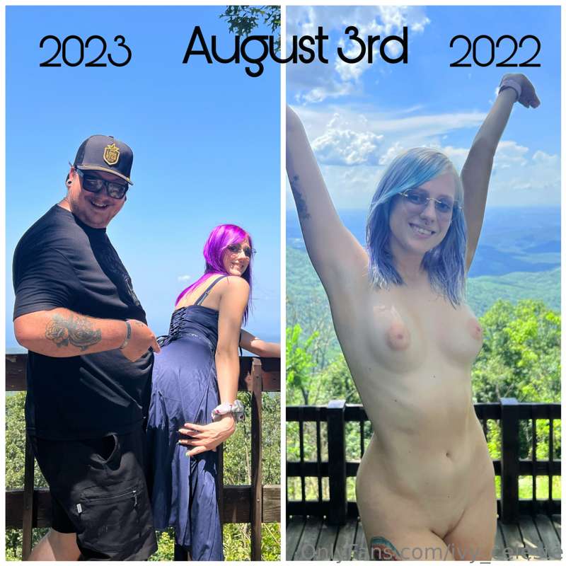 A happy coincidence, both of these are from August 3rd, 2022..