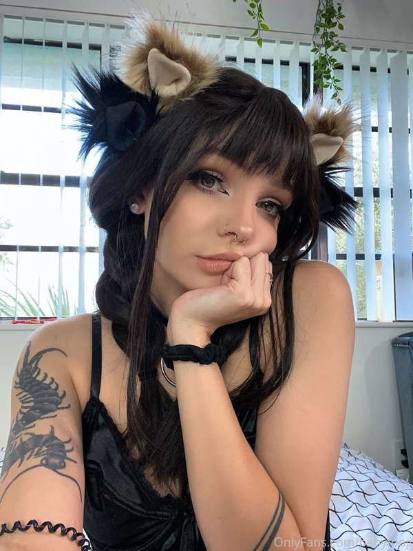 Two eared kitty with tail plug in 🖤🙈🐱 pt. 1 35
