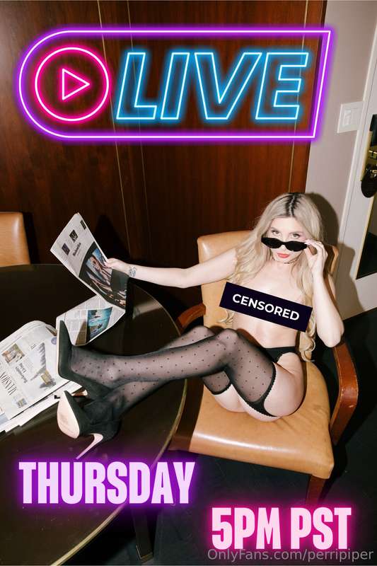 GOING LIVE THURSDAY!!! I have something eXXXtra slutty plann..