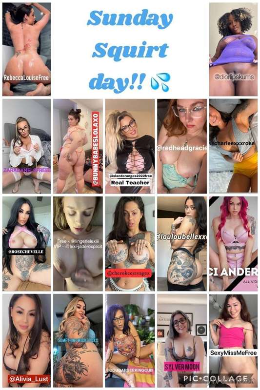 SQUIRTING SLUTS BUNDLE!! 💦 Just in case you haven’t stroked ..