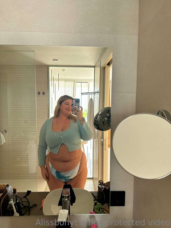 I wore this bikini on my first day and now it’s sooooo tight..