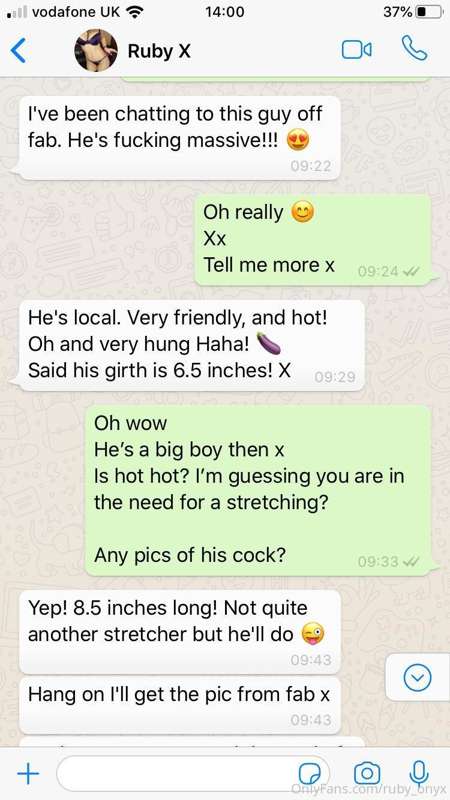 My bf had this conversation saved on his phone! He likes to ..