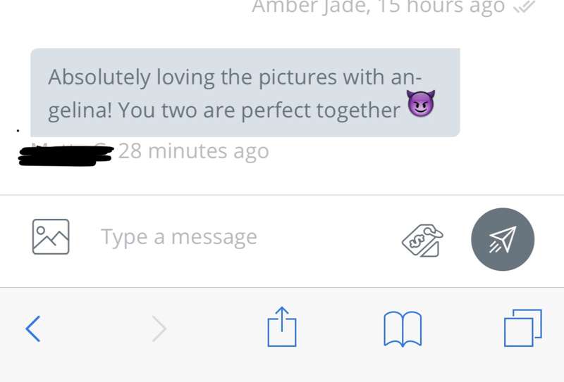 Some feedback from the recent vid and pic set with Angelina ..