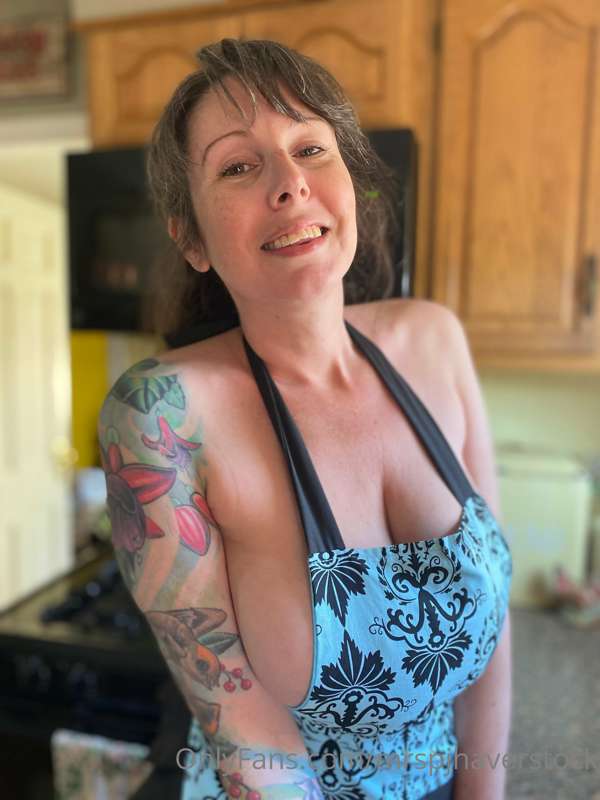Getting dinner together… and getting the giggles by the last..