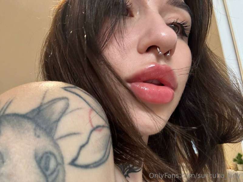 Tattoos and lips are my personal manifestation. 🤘 My skin is..