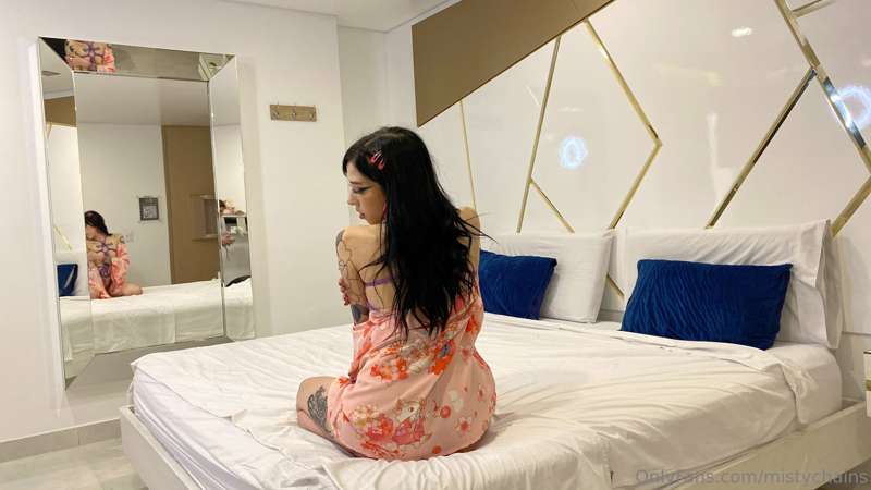 ## Having a mirror in front of your bed can make it all more..