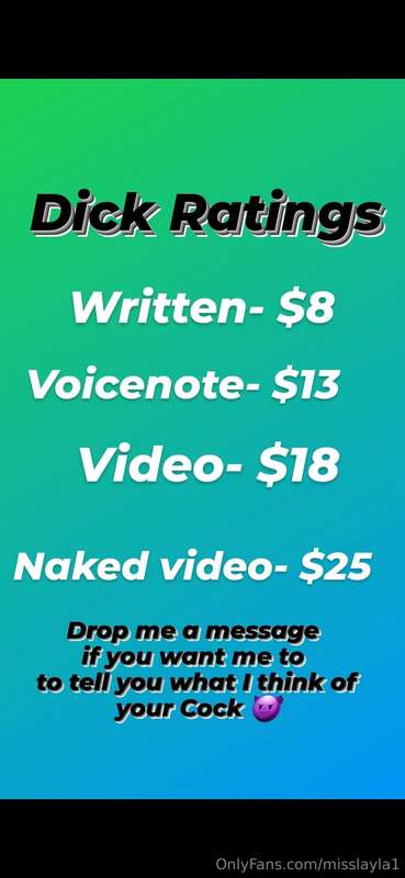 Dick ratings! 