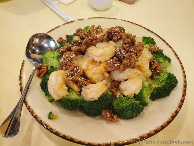 Fish & Eggplant, Shrimp Walnut Broccoli, Beef Fried Rice 🍚✌️ 2
