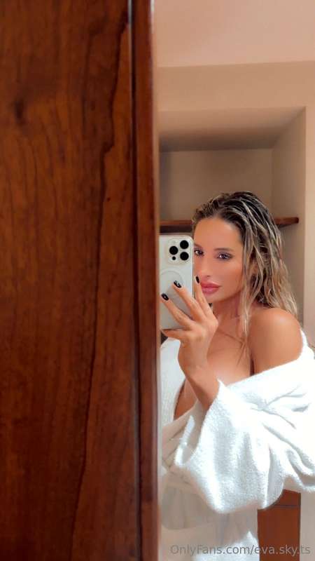 Just out of the shower, skin still warm, thoughts still quie..