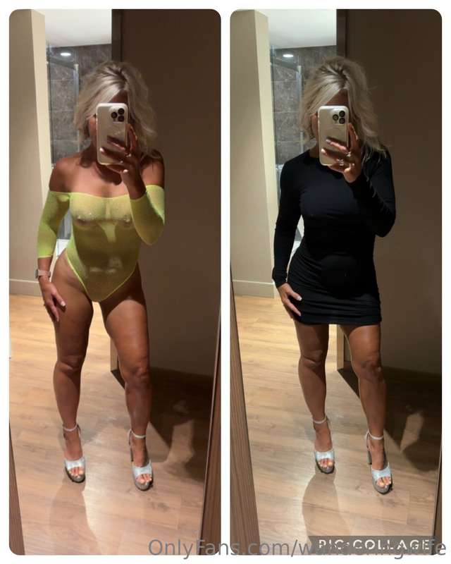 Time to go Clubbin’……! Yes, I’m wearing that under my dress…..