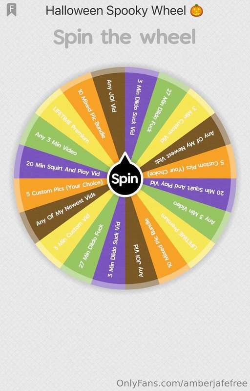 😍👻AMBERS HALLOWEEN SPOOKY WHEEL 👻😍🎃 $20 Per Spin 🎃😮 ENDS 31S..