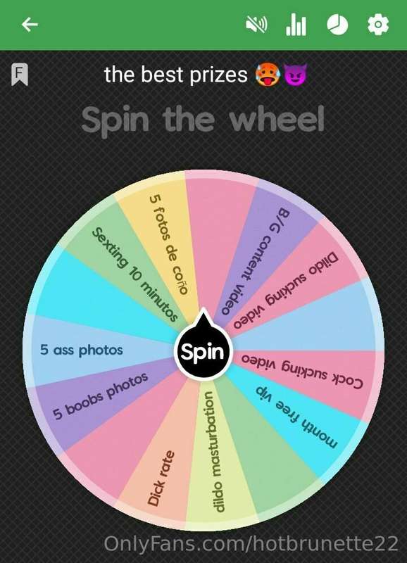 Spin the wheel of fun! 🥳🎉 1 turn 💲5 3 spins 💲 12 5 spins 💲20..