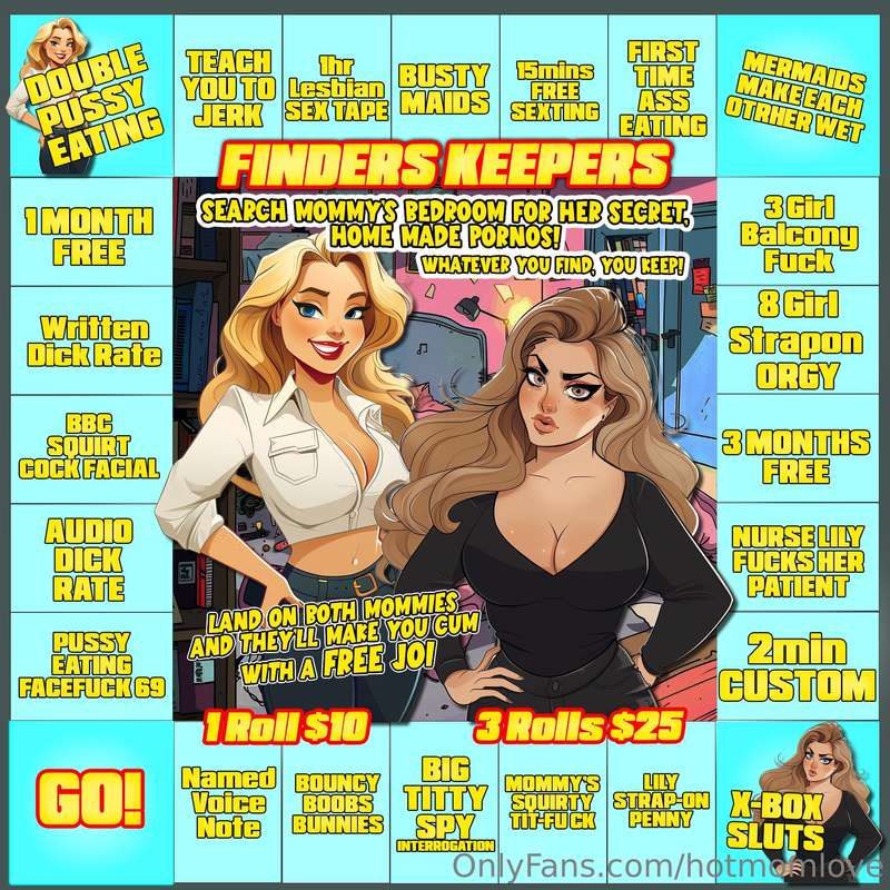 ⭐️ GAME OF THE DAY ⭐️ FINDERS KEEPERSCum play our new game!R..