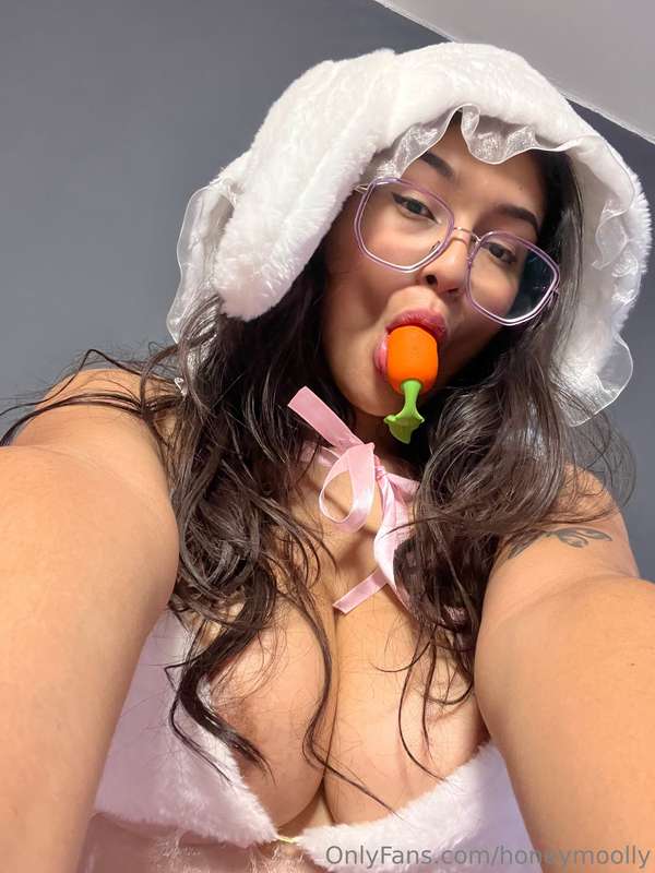 Should I take this carrot out of my mouth? What would you pu..