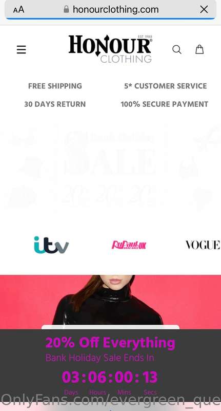 Whatttttt!!!!! 🫣 20% Off Honour Clothing This Bank Holiday W.. 2