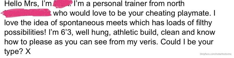Now this guy sounds fun! He’s also sent me some pictures and.. 1