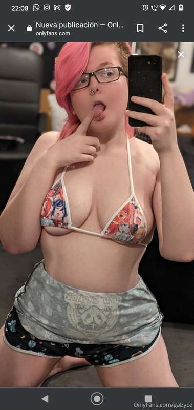 🥵Big titty goth gf 🥵 @emopink69 🤫Send her your cock for a FR..