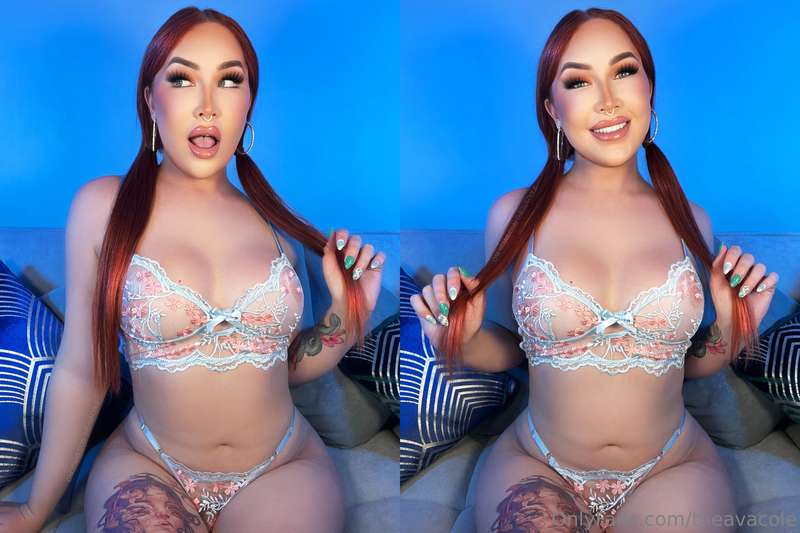 Feeling extra naughty with this girlcock of mine. Who's up f..